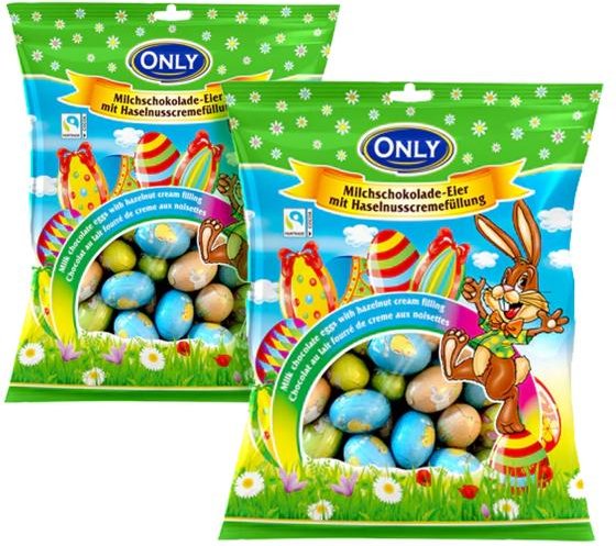 Milchschokoladeeier mit Füllung uo