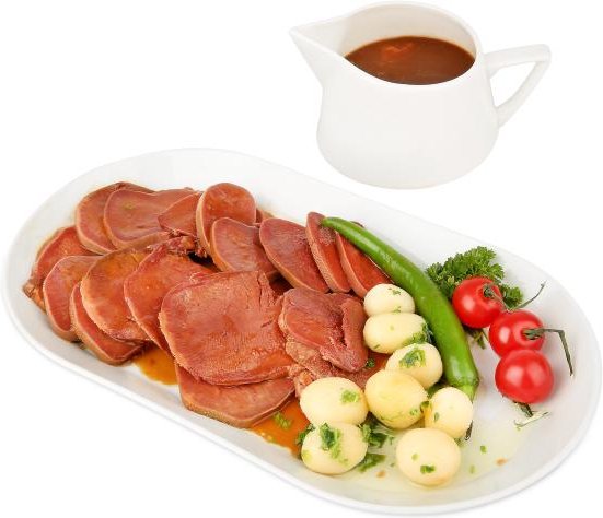 Rinderzunge in Madeirasoße