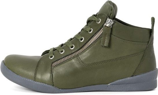 Andrea Conti Damen Lederhochschnürer oliv