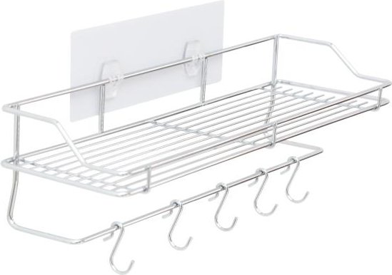 Badregal mit Handtuchhalter ohne Bohren