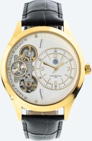Constantin Durmont Herrenuhr "Tourvére blanc doré"