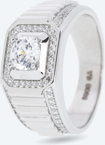 Ring 925 rhodiniert Zirkonia