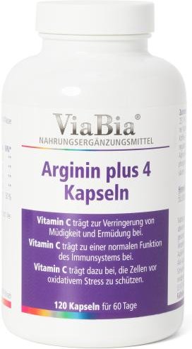 ViaBia Arginin plus 4 120 Kapseln