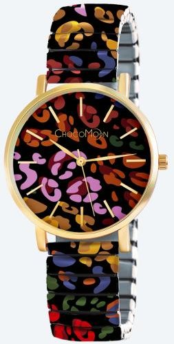 ChocoMoon Damenuhr "Leopard Spots"