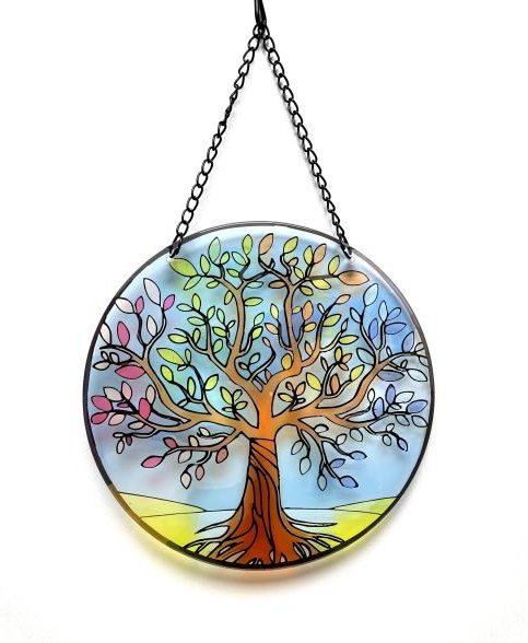 Fensterbild Baum 25cm