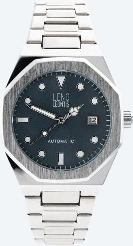 Leno Leontis Automatikuhr "Stazzo" eisblau