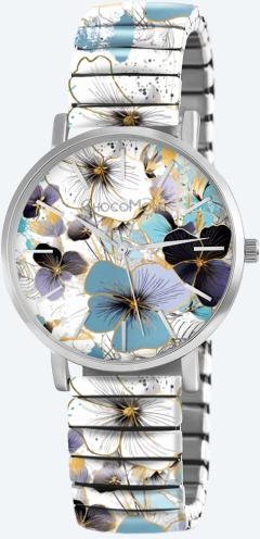 ChocoMoon Damenuhr "Blue Blossom" Quarz