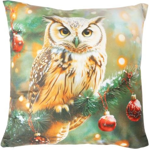 LED Kissen Christbaumeule 40x40cm