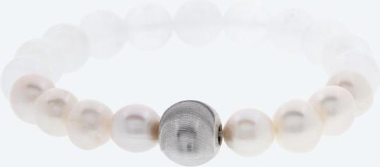 Armband 925 rhod. Süßwasserzuchtperle, Selenit