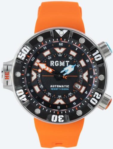 RGMT Automatikuhr "Depth Charge" schwarz-orange