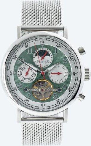 PortaS Herren-Automatikuhr "Spreetal" mintgreen