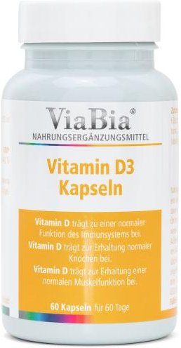 ViaBia Vitamin D 60 Kapseln