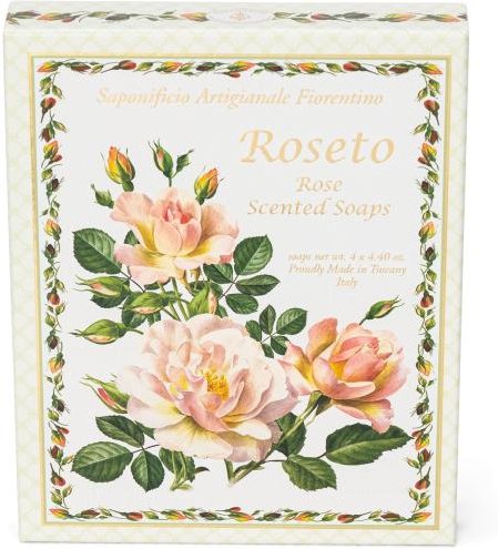 Fiorentino Hartseifen Set Roseto Rose 4x125 gr