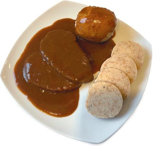 Hirschbraten in Preiselbeersauce