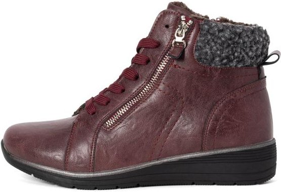 TOPWAY COMFORT Damenstiefeletten burgundy