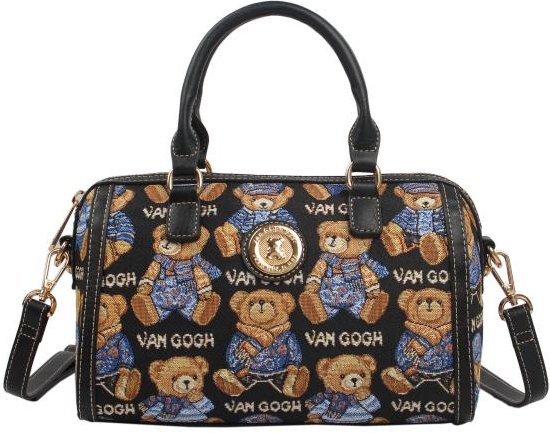 Henney Bear Henkeltasche schwarz/multicolor