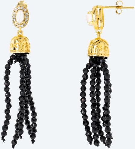 Ohrhänger 925 vergoldet Spinell