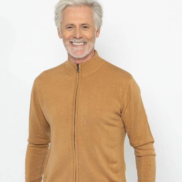 Cashmerelike by BLUE SEVEN Strickjacke camel