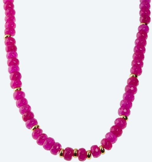 Collier Jade pink