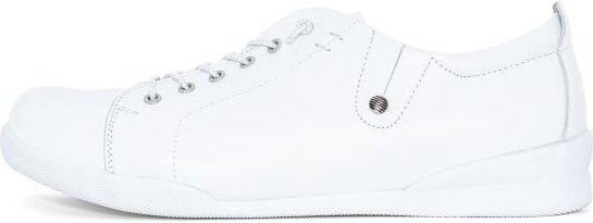 Andrea Conti Damen Lederslipper weiß