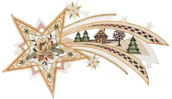 Plauener Spitze Fensterbild Sternschnuppe