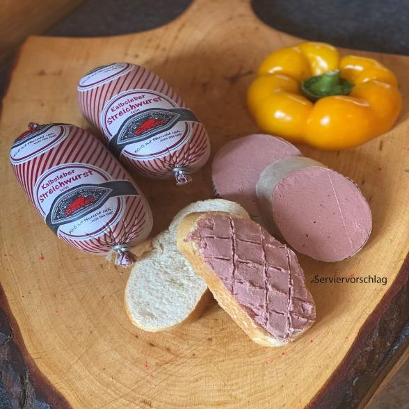 Kalbsleberstreichwurst fein 2x350g