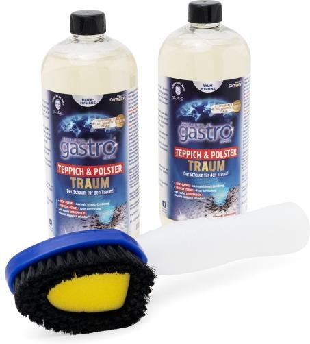 gastro 2er Polster- Teppichtraum 2x1l + Bürste