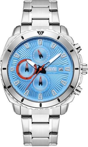 RayX Herrenuhr "Belvorno Arancio" Quarz hellblau
