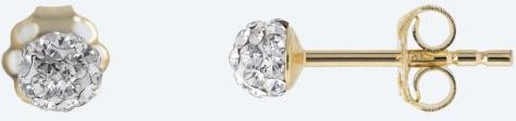 Ohrstecker 375 Gelbgold Kristalle