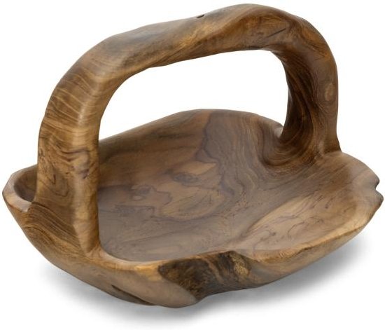 Darimana Teak-Schale m. Henkel eckig