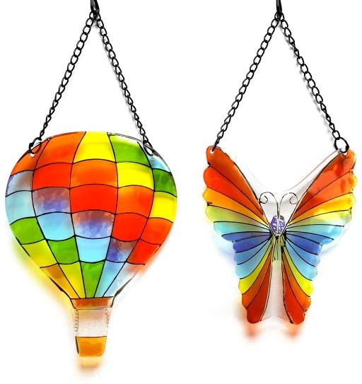 Fensterbilderset 2tlg. bunt