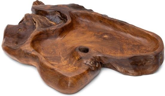 Darimana Teakholz Flower Schale 4 cm dick
