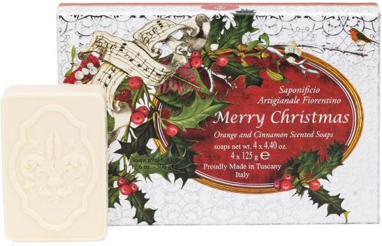 Fiorentino Hartseifen Set Merry Xmas 4x125 gr