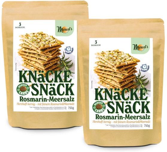 MarcelŽs Better Food - Knäcke-Snäck Rosmarin 2x