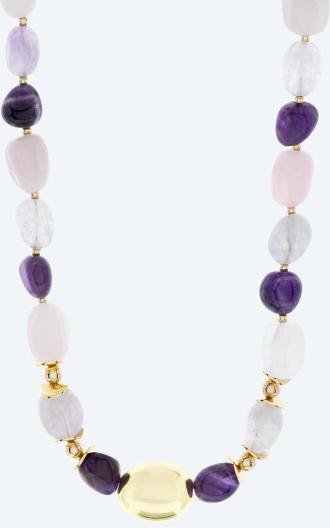 Collier Amethyst, Rosenquarz