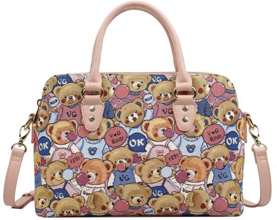 Henney Bear Henkeltasche rosé/multicolor