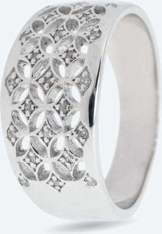 Ring 925 Silber rhodiniert Brillanten