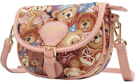 Henney Bear Umhängetasche rosa/gemustert