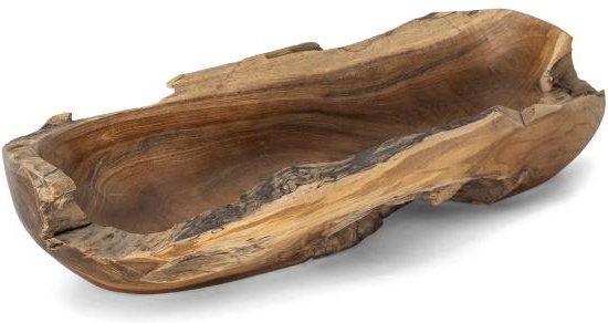 Teakholz-Schale länglich