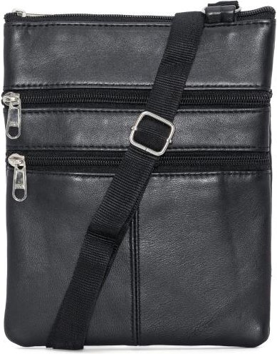 Steinmeister Lederumhängetasche schwarz