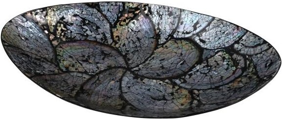 Muschel Schale oval, 38 x 19 cm