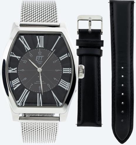 ETT Funk-Solar Herrenuhr, inkl. Ersatzlederband