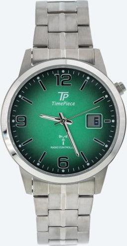 Time Piece Herren-Funkuhr "Titanium Fumé" grün