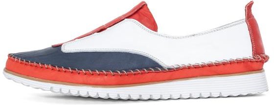 Andrea Conti Damen Lederslipper maritim