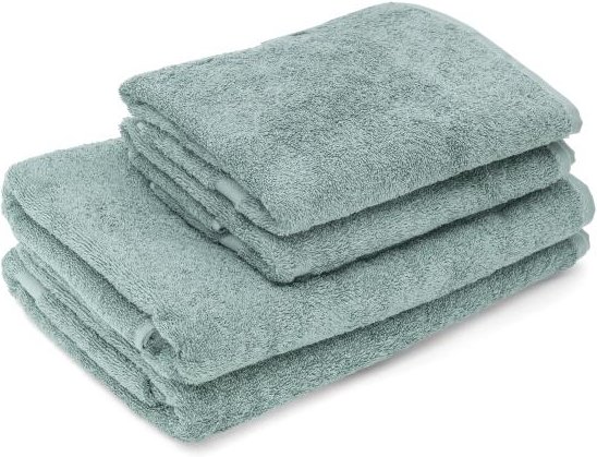 OTTO KERN Frottier-Set, 4tlg. grün uni mit Markens