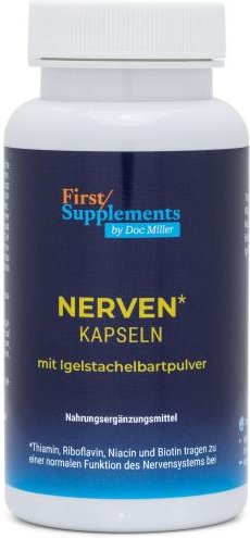 First/Supplements Nerven mit Igelstachelbartpulver