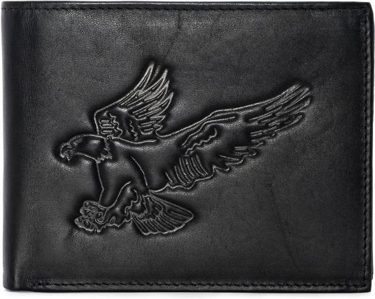 TESORO Lederbörse Adler schwarz