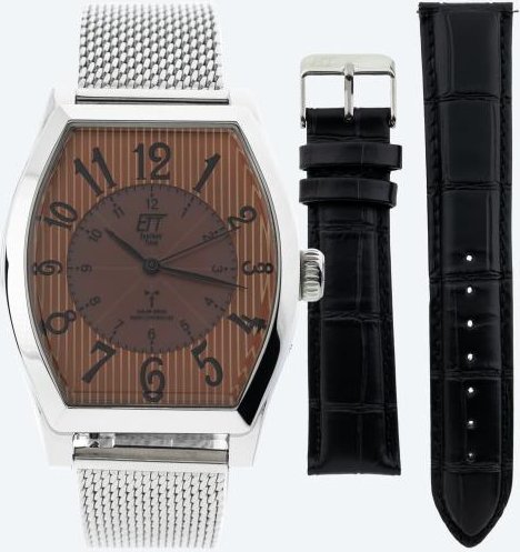 ETT Funk-Solar Herrenuhr, inkl. Ersatzlederband