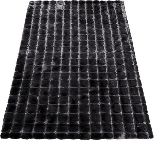 Felldecke Deluxe Karos 150x200cm braun