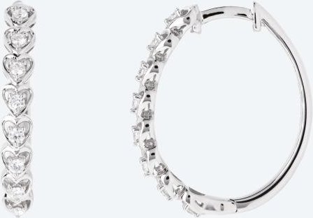 LG Creolen 925 St. Silber rhodiniert Brillanten